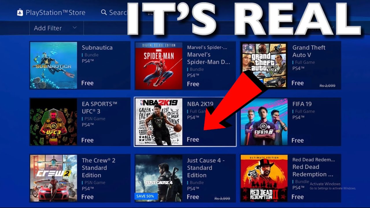how to get free games on ps4 2
